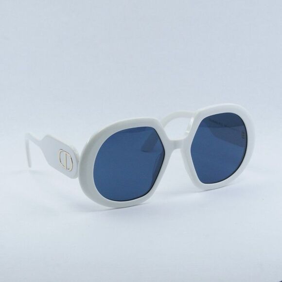 NEW DIOR DIORBOBBY R1U 95B0 IVORY BLUE SUNGLASSES - Picture 11 of 14